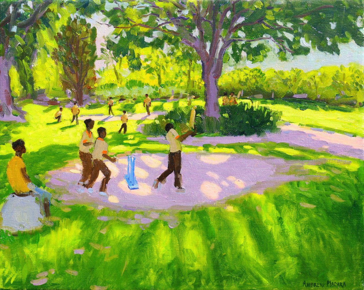 Krikett gyakorlat, Botanikus kertek, Dominika, Grenadine-szigetek, Nyugat-Indiák, alkotó: Andrew Macara