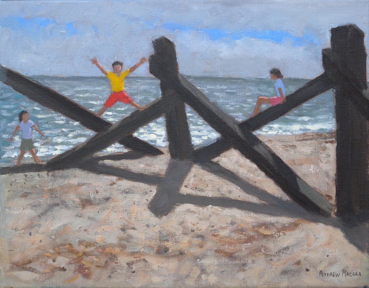 Régi móló, 2010 (olaj, vászon) alkotó: Andrew Macara