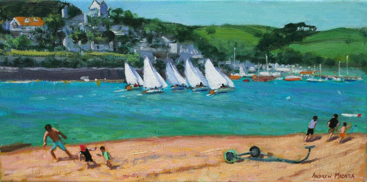 Nyári Regatta, Salcombe, 2018 (olaj, vászon) alkotó: Andrew Macara
