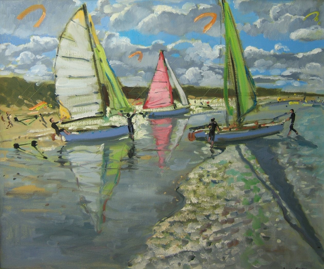 Három vitorlás, Bray Dunes, Franciaország alkotó: Andrew Macara