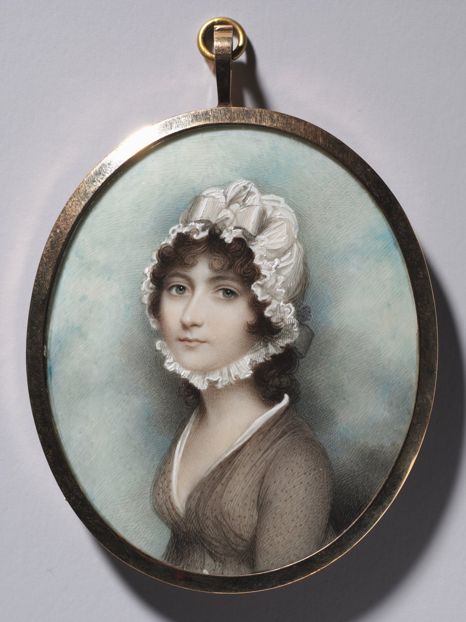 Női portré, 1790-es évek vége. alkotó: Andrew Plimer