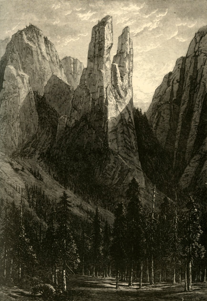 Katedrális tornyok, 1872. alkotó: Andrew Varick Stout Anthony