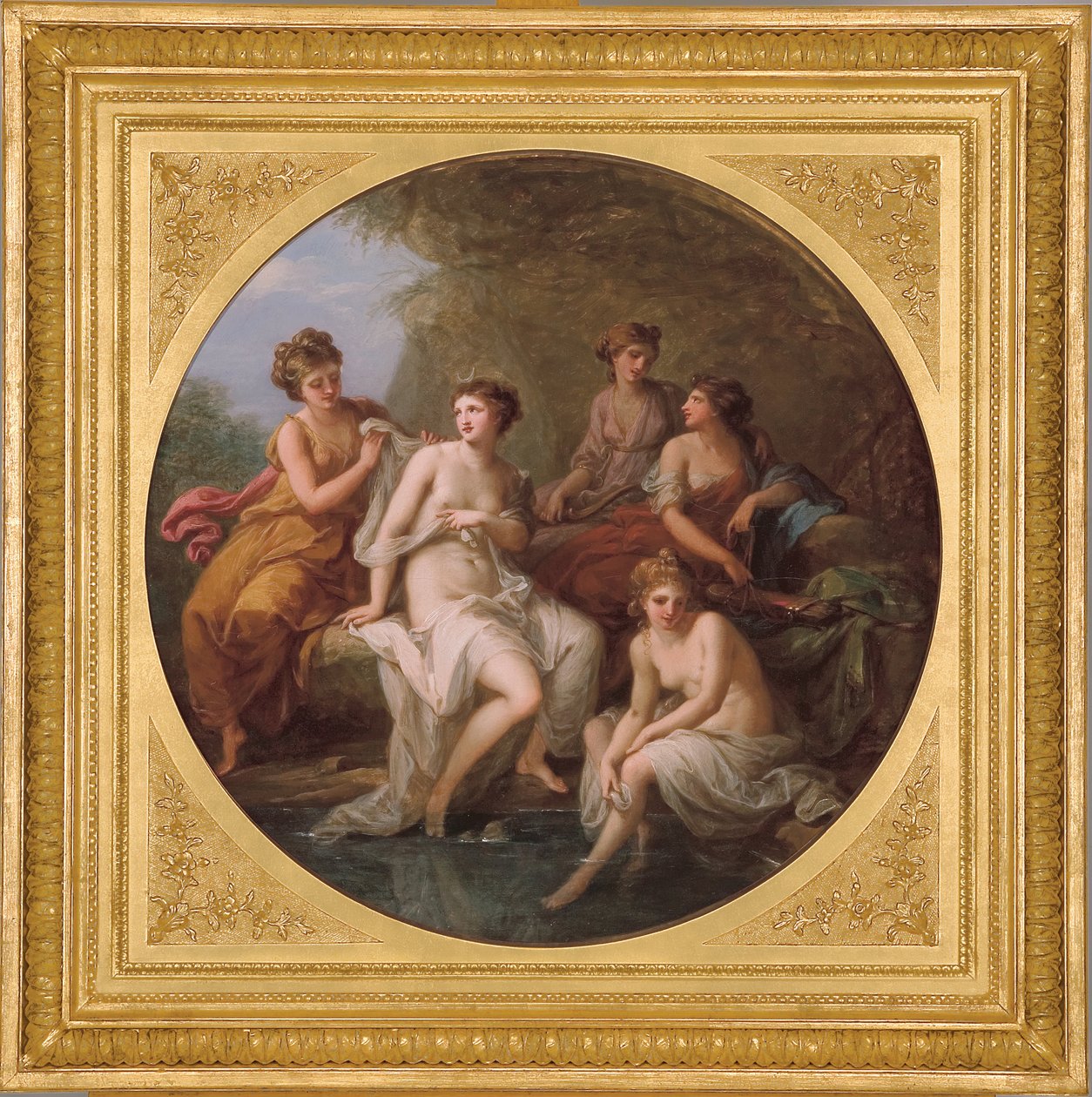 Diana és nimfái fürdenek alkotó: Angelica Kauffmann