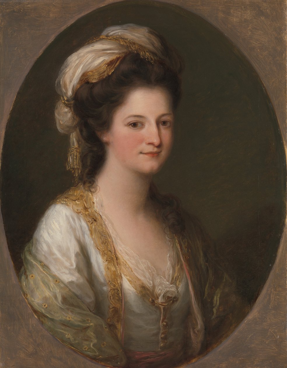 Egy nő portréja, hagyományosan Lady Herveyként azonosítva alkotó: Angelica Kauffmann