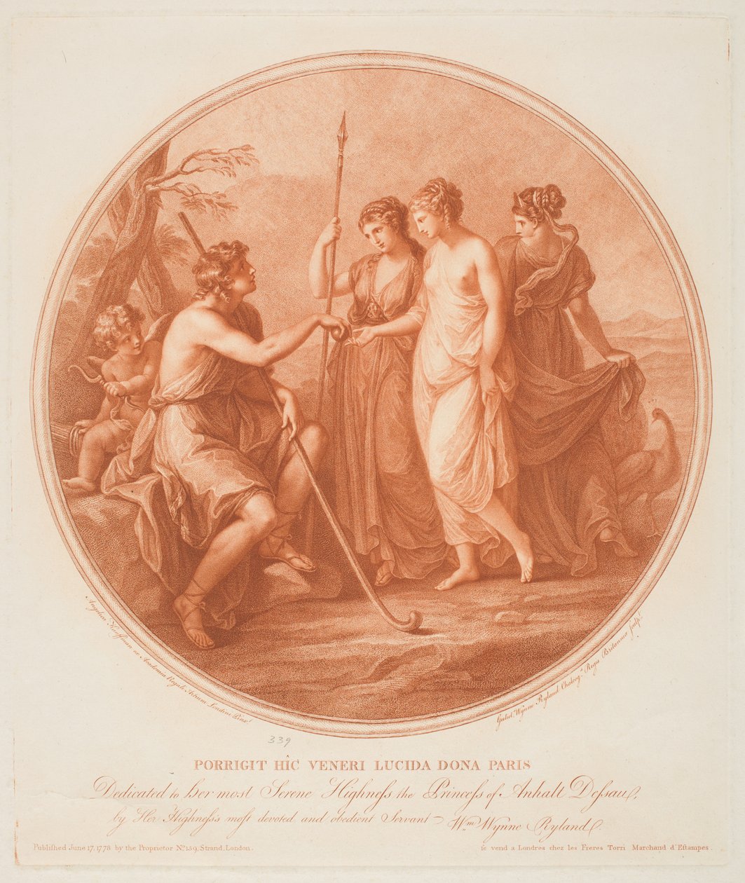 A párizsi ítélet alkotó: Angelica (after) Kauffman