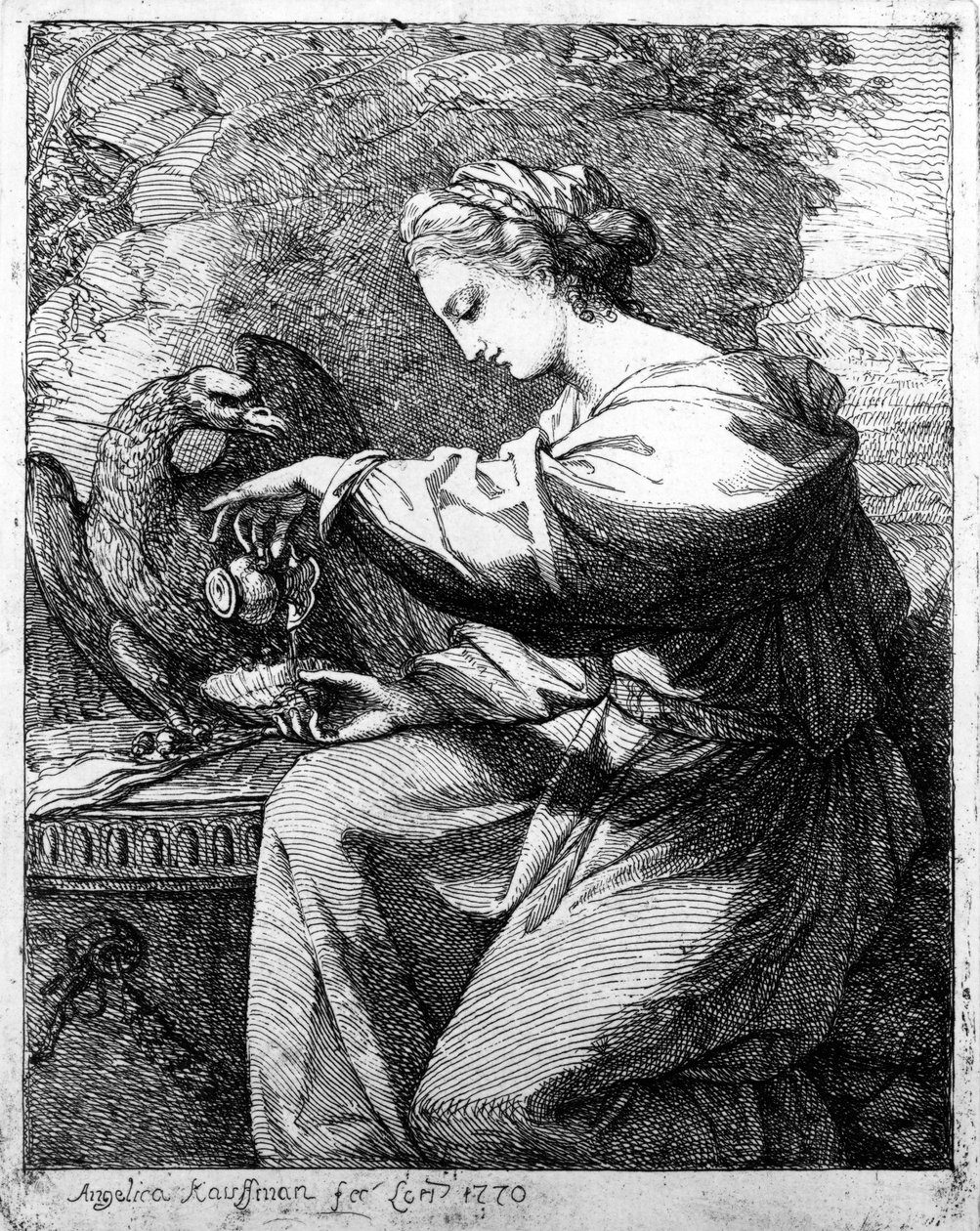 Hebe, 1770 alkotó: Angelica Kauffmann