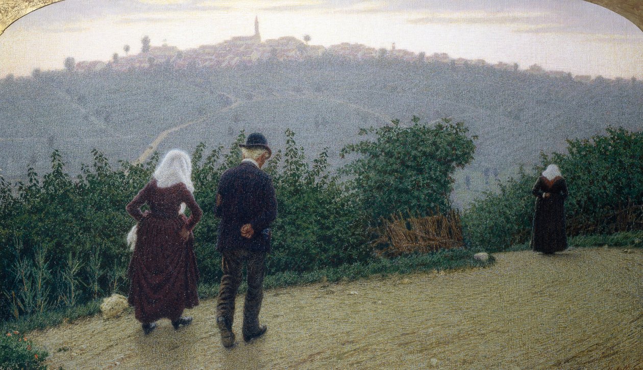 Vasárnap hajnal alkotó: Angelo Morbelli
