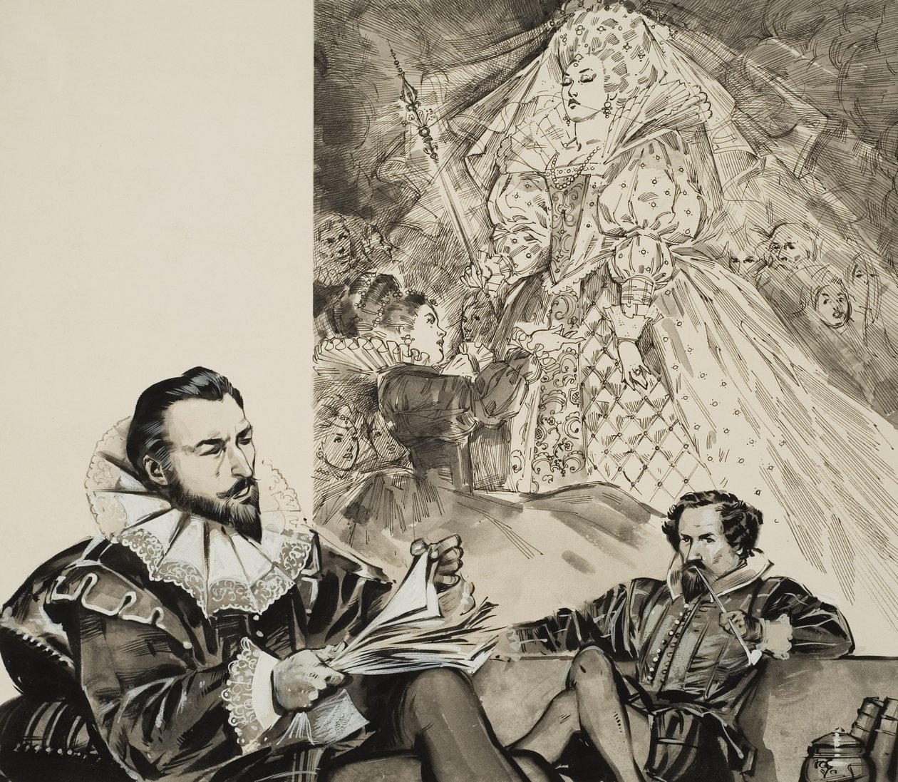 Tündérkirálynő (gouache, papír) alkotó: Angus McBride