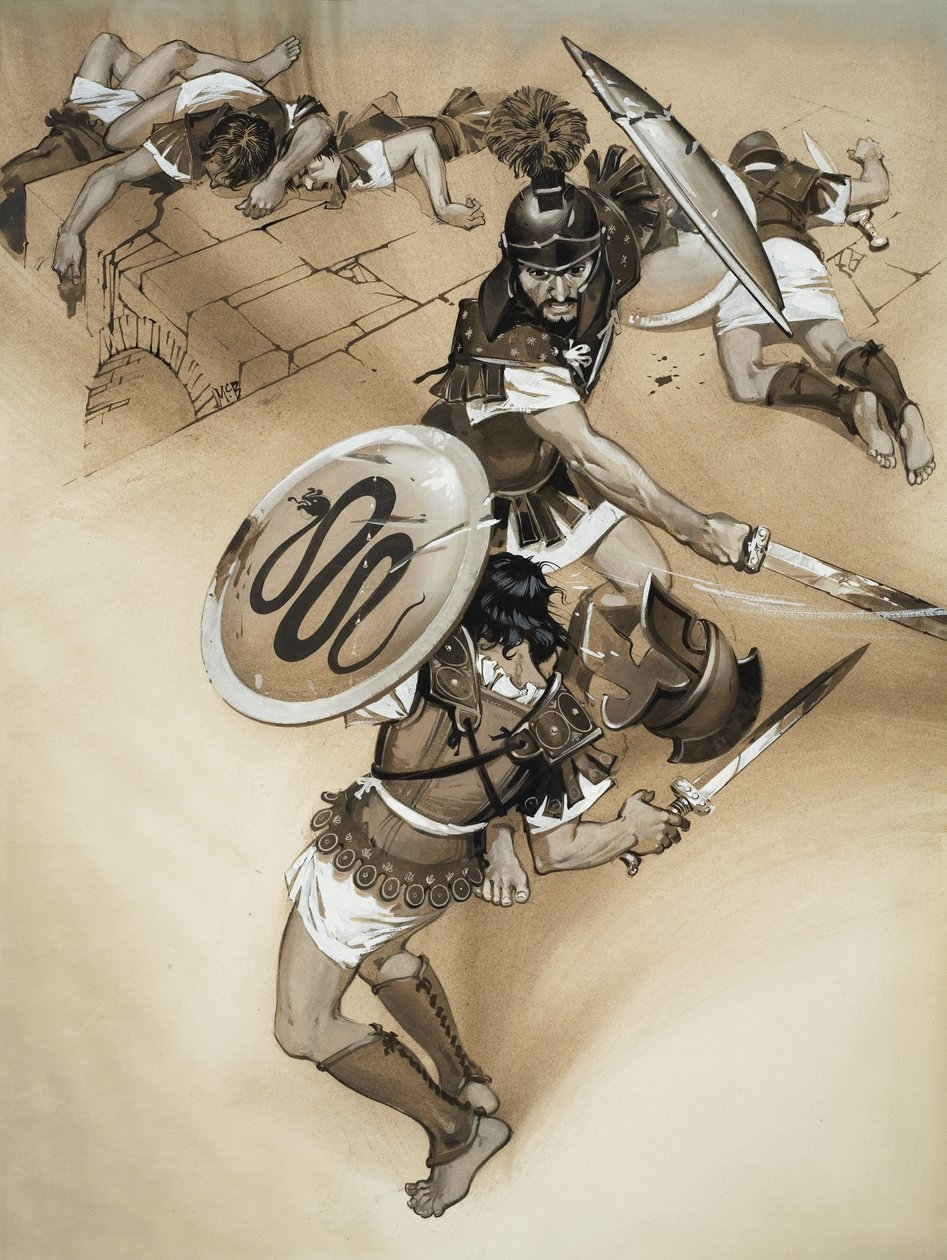 Horatii (gouache, papír) alkotó: Angus McBride