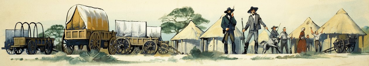 Úttörők Mashonalandban, Afrikában alkotó: Angus McBride