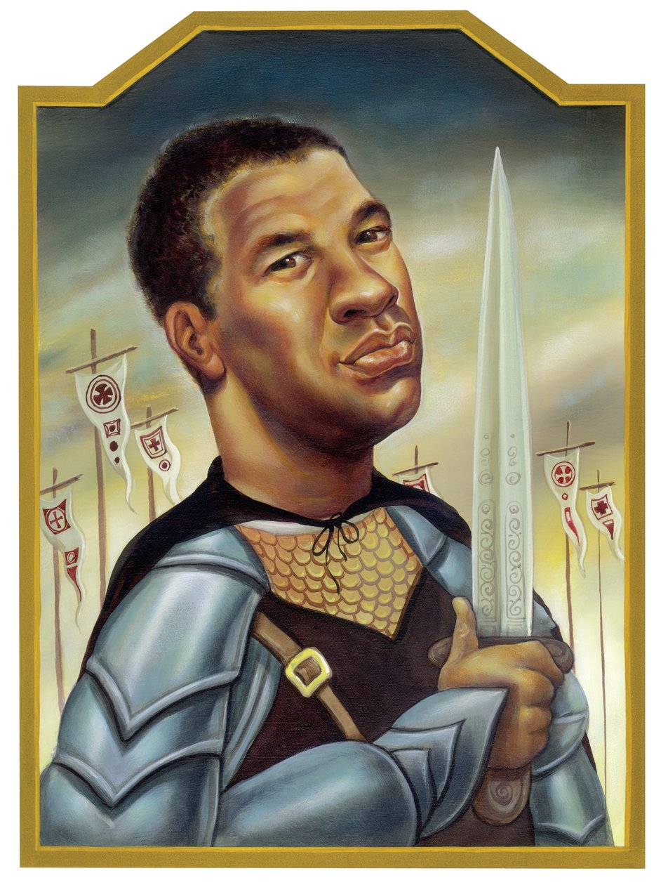 Denzel Washington, 2002 (akril, illusztrációs karton) alkotó: Anita Kunz