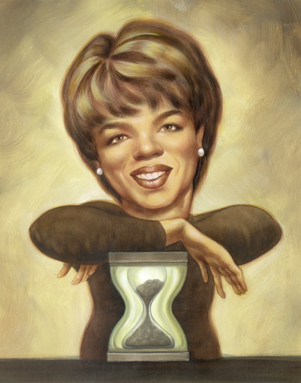 Oprah Winfrey, 2010 (akril, illusztrációs karton) alkotó: Anita Kunz