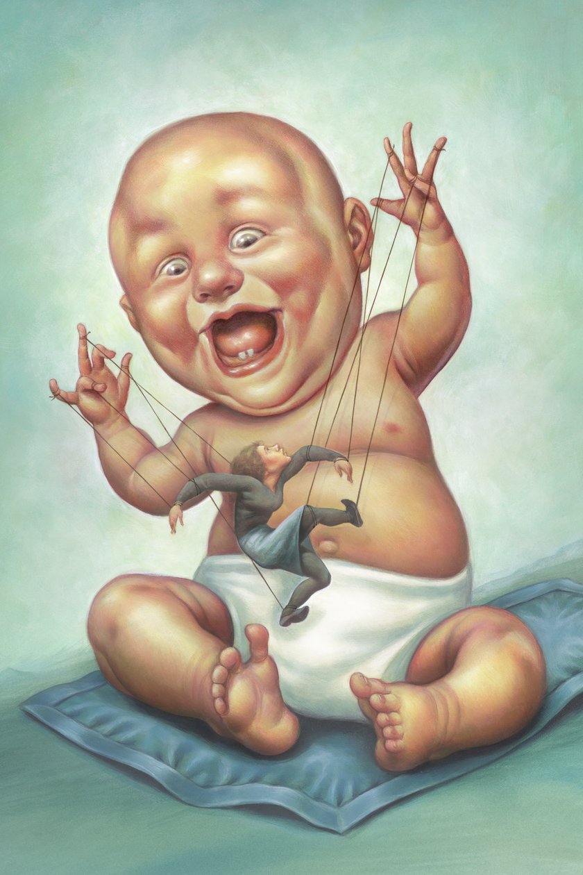 Bábjátékos, 2001 (akril, illusztrációs karton) alkotó: Anita Kunz