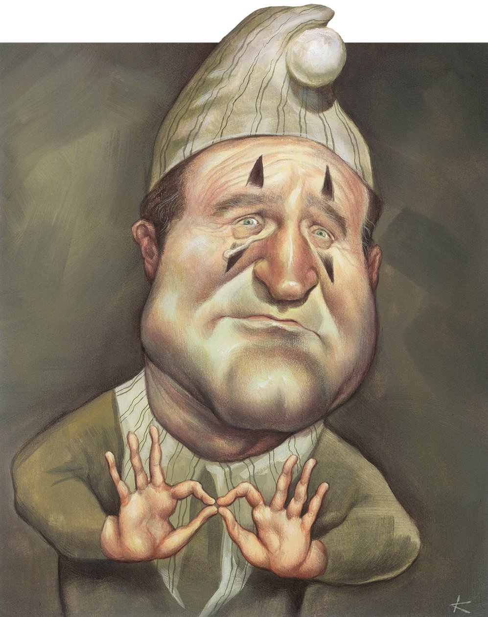 Robin Williams, 2000 (akril, illusztrációs karton) alkotó: Anita Kunz