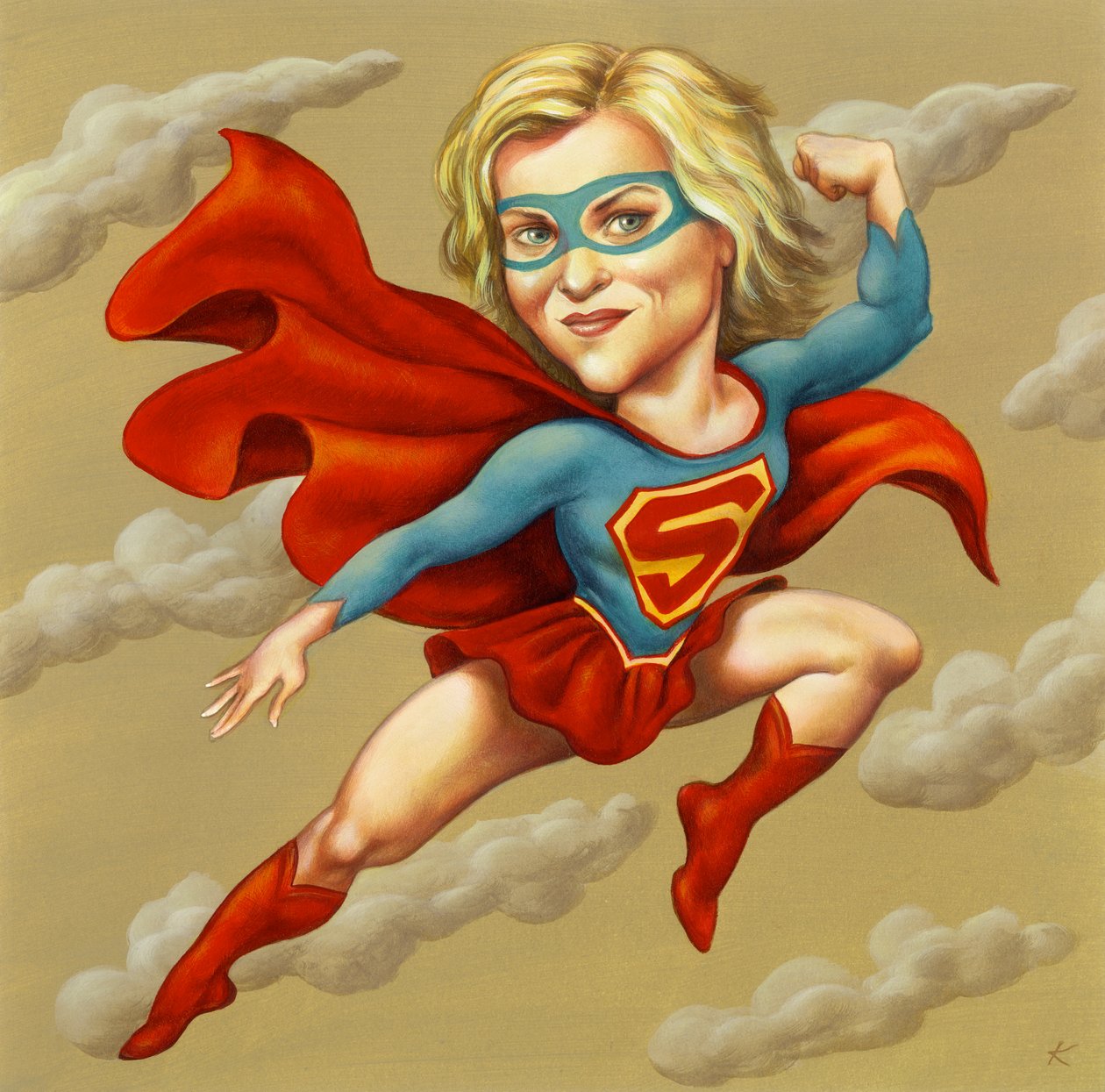 Supergirl, 2005 (akril, illusztrációs karton) alkotó: Anita Kunz