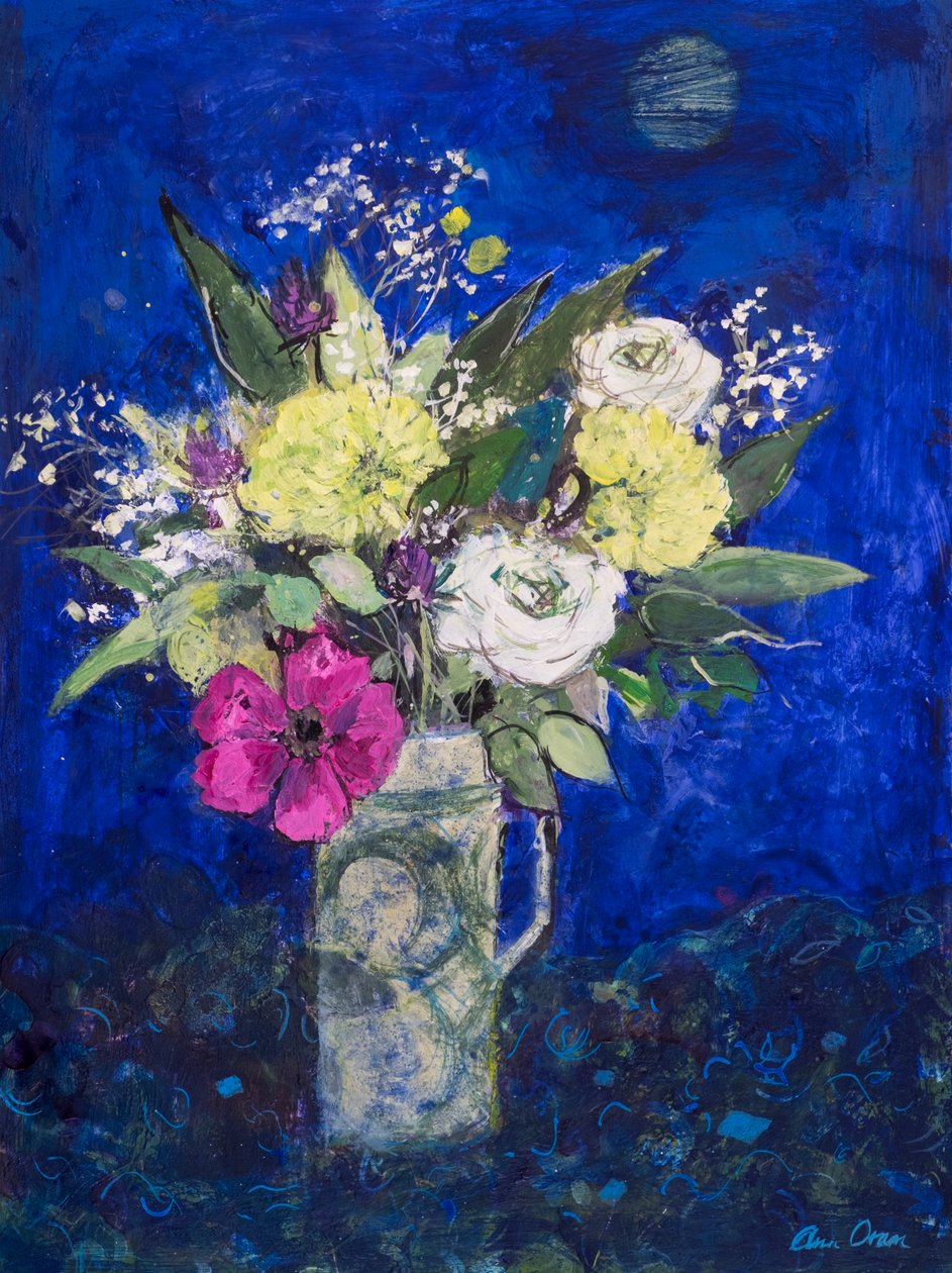 Midnight Flowers, Deep Blue Ground alkotó: Ann Oram