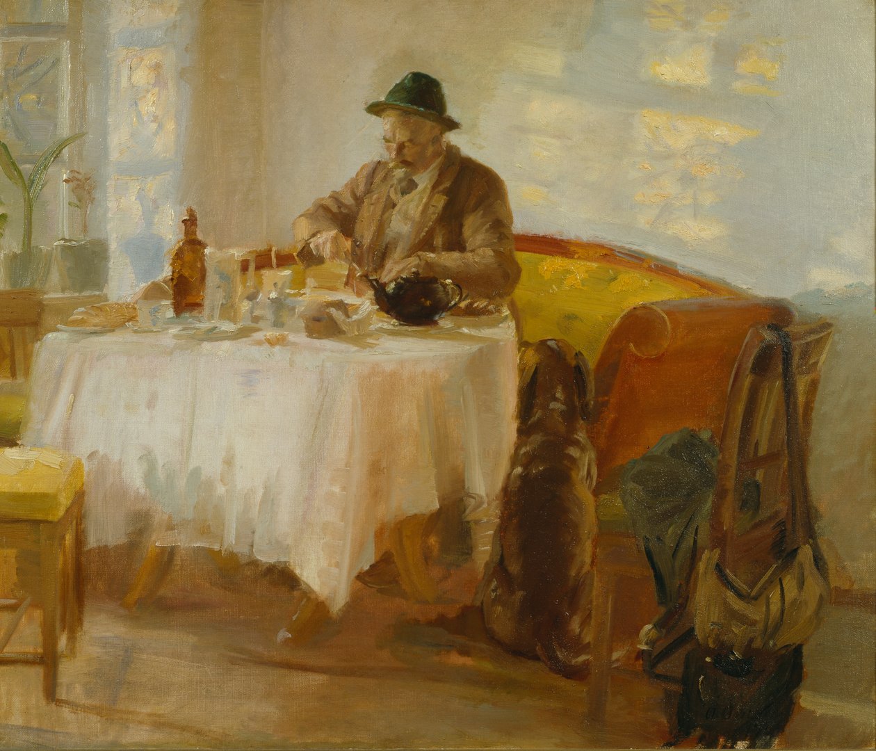 Reggeli a vadászat előtt alkotó: Anna Ancher