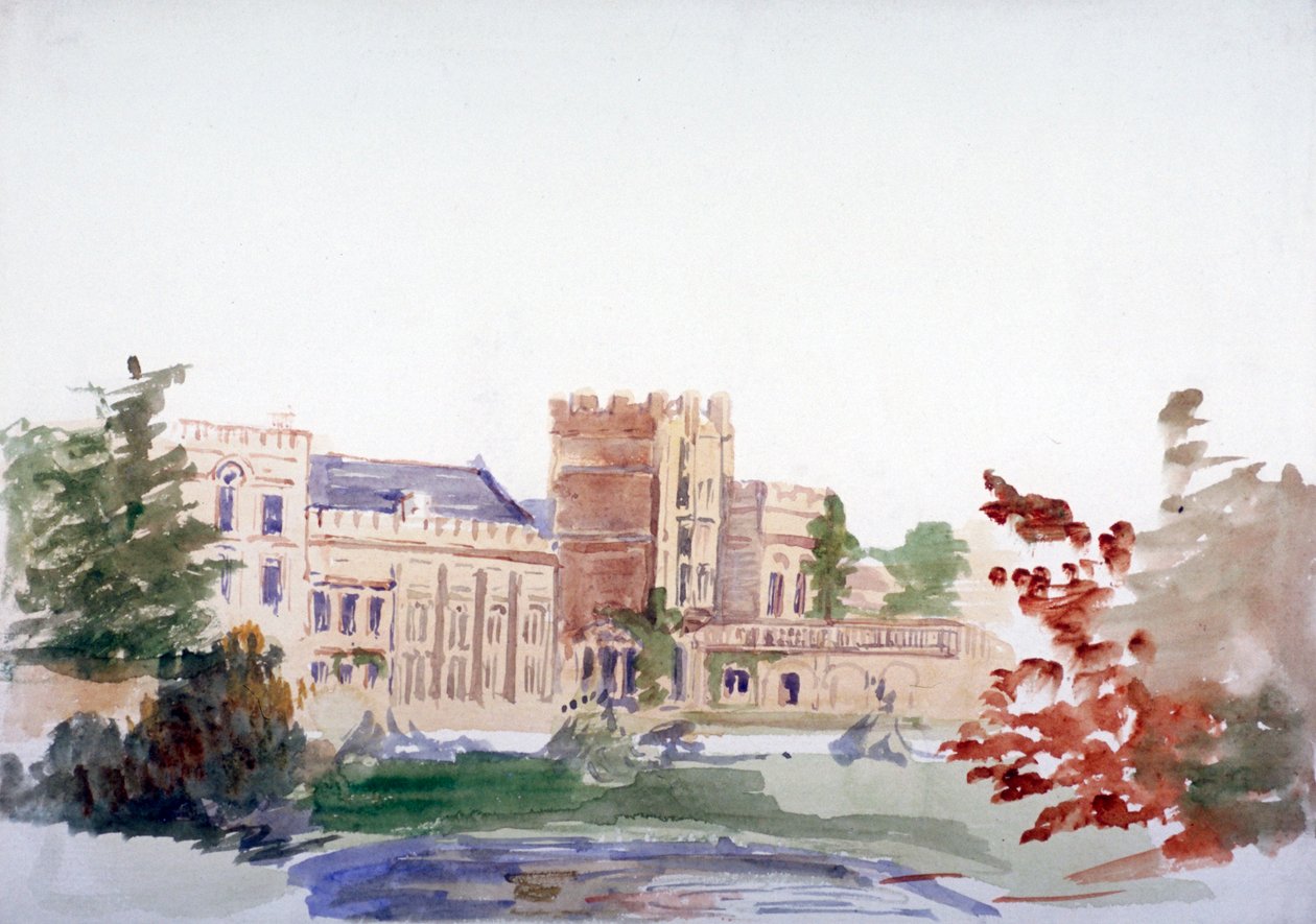 „A kastély a fákon keresztül”, 1864-1930 alkotó: Anna Lea Merritt