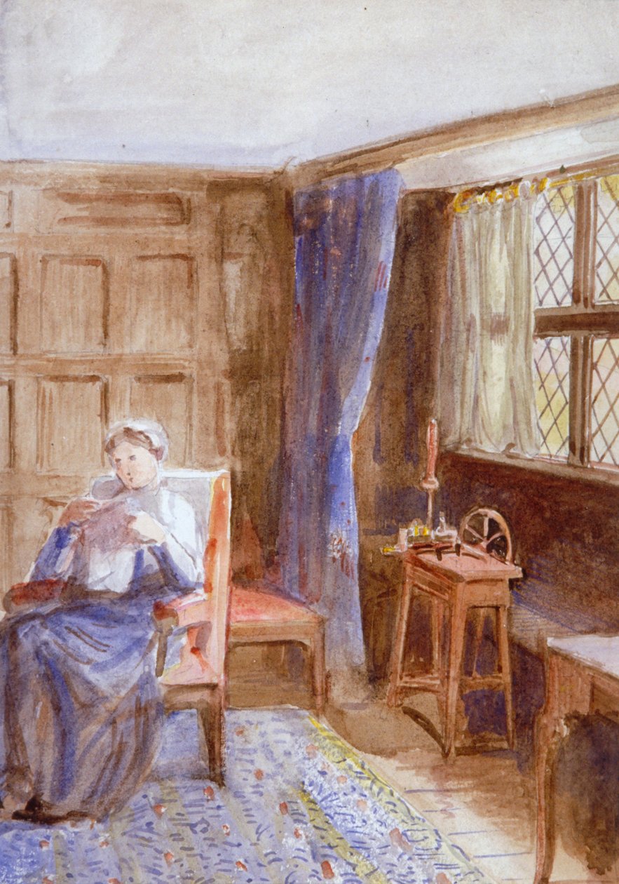 „Levelet olvasó nő”, 1864-1930 alkotó: Anna Lea Merritt