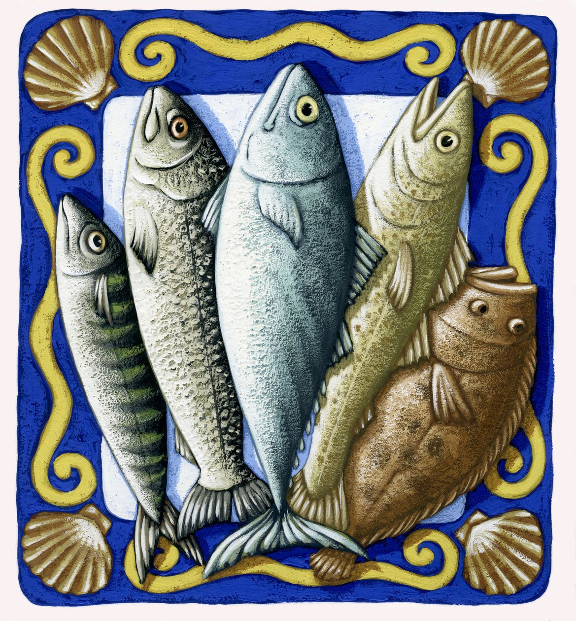 Friss hal, 2014 (gouache) alkotó: Annalisa Morrocco