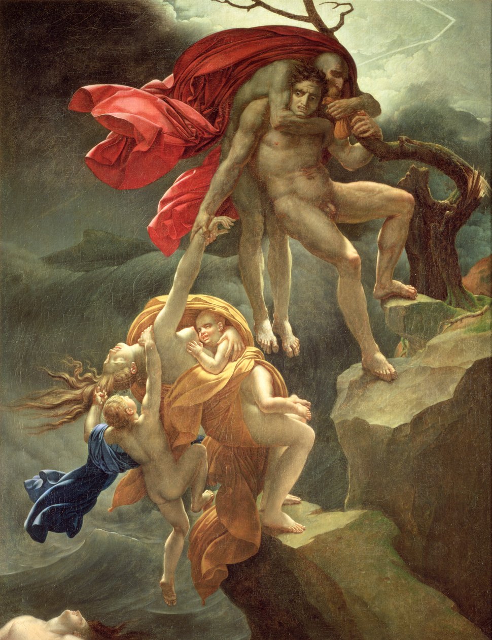 Az árvíz, 1806 körül alkotó: Anne Louis Girodet de Roucy Trioson