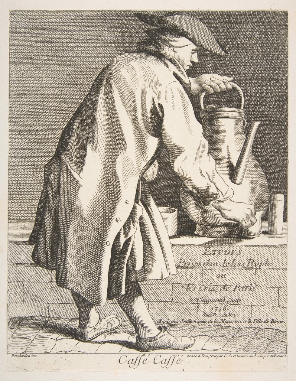 Kávéárus, 1746. alkotó: Anne Claude Philippe de Caylus
