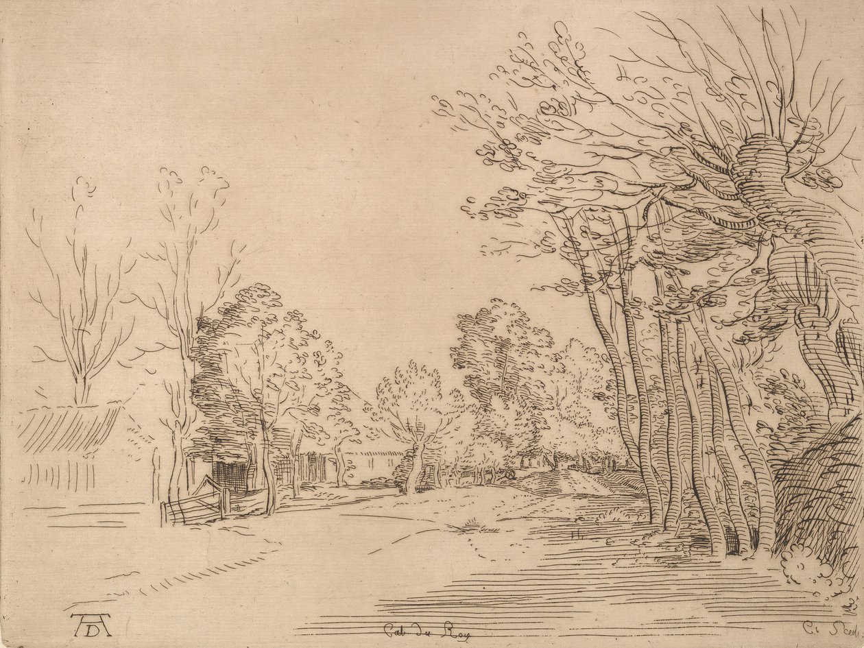 Táj Durer után.n.d. alkotó: Anne Claude Philippe de Caylus