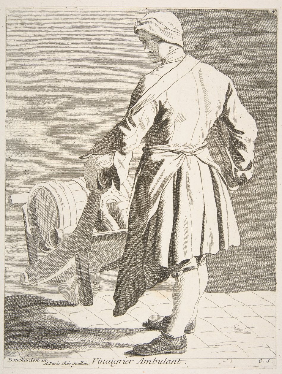 Vándor ecetárus, 1738. alkotó: Anne Claude Philippe de Caylus