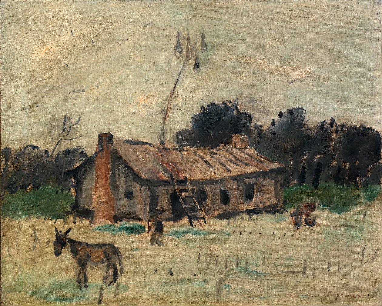 Kabin Alabamában, kb. 1915-1925. alkotó: Anne Goldthwaite