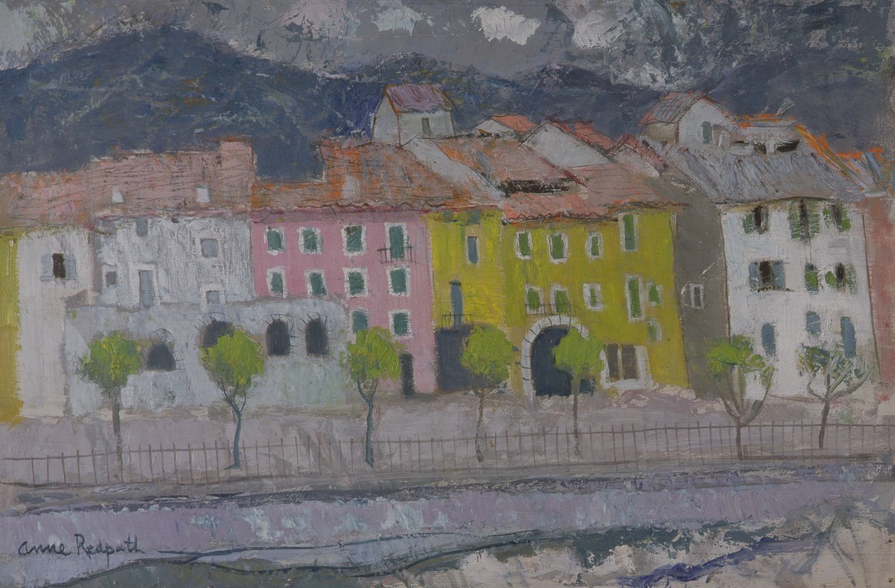 Sospel, Alpes Maritime (olaj a fedélzeten) alkotó: Anne Redpath