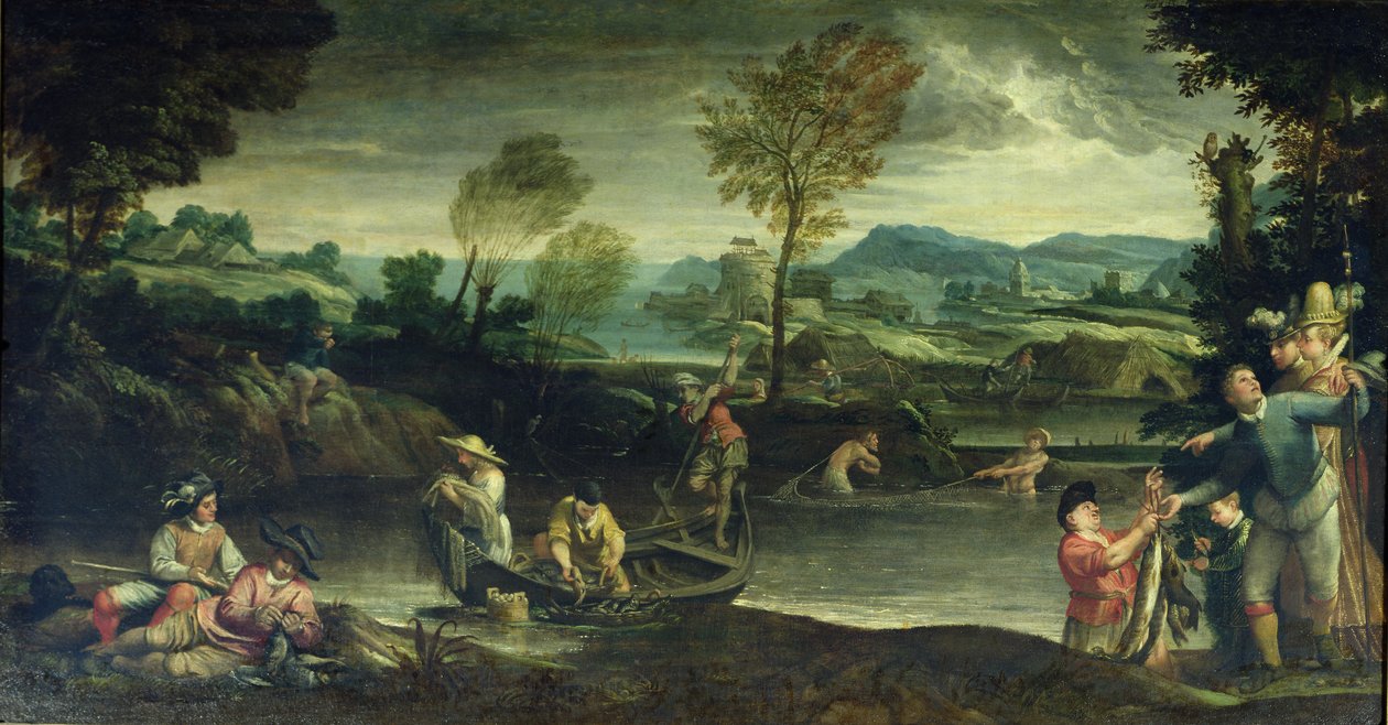 Halászat alkotó: Annibale Carracci