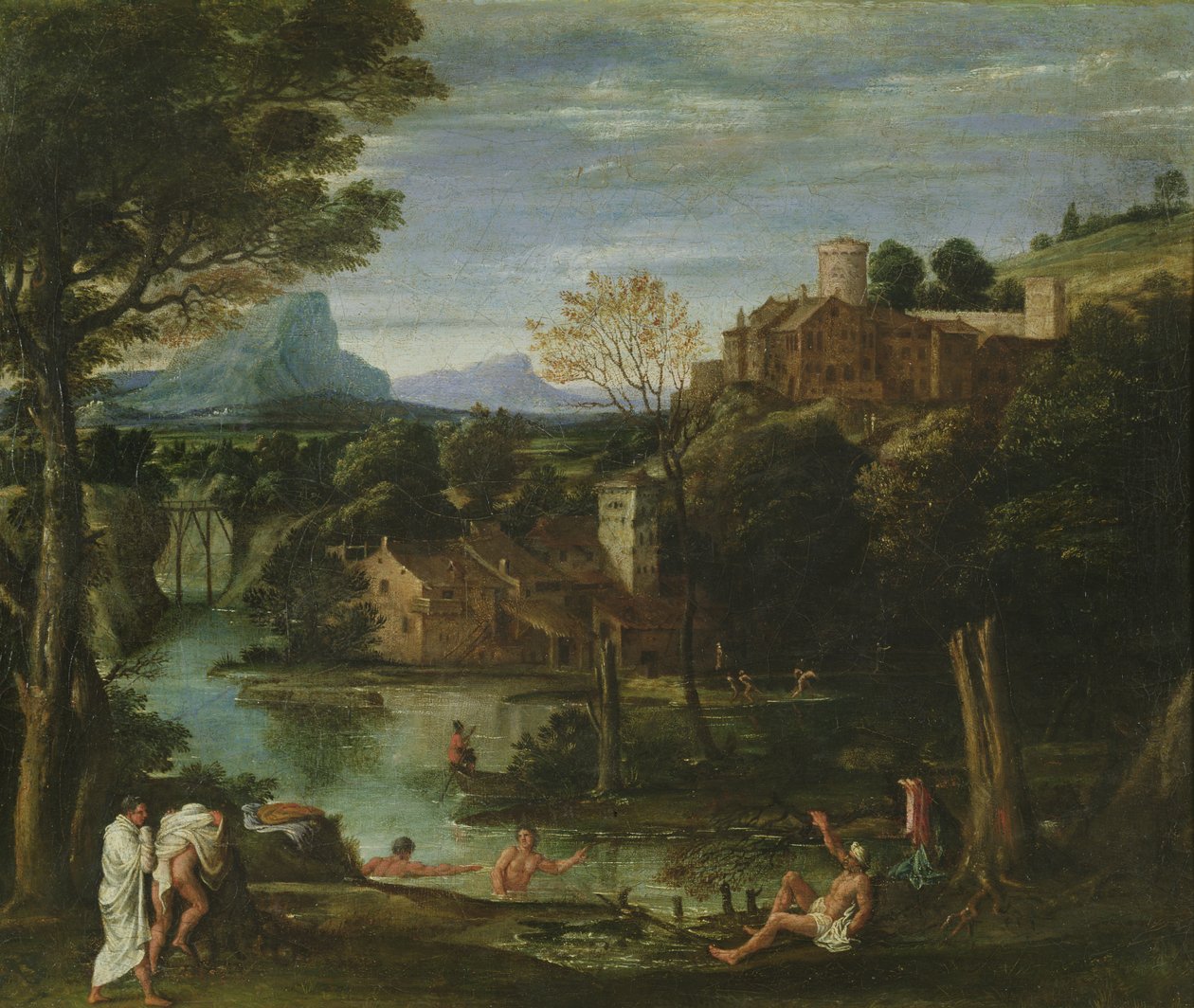Tájkép, 1602 körül alkotó: Annibale Carracci