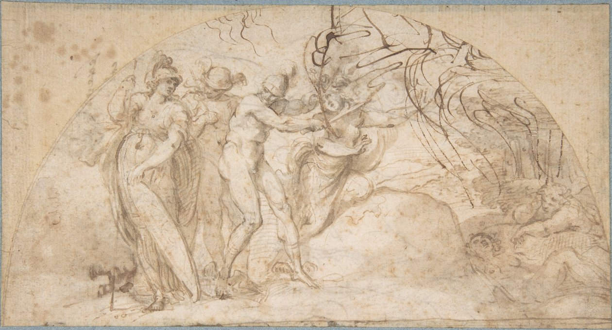 Perseus lefejezi Medúzát alkotó: Annibale Carracci