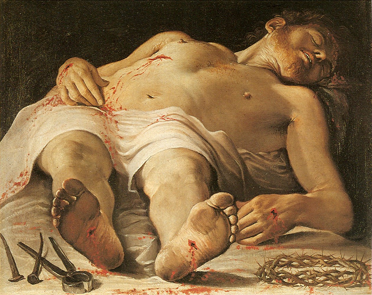 A halott Krisztus alkotó: Annibale Carracci