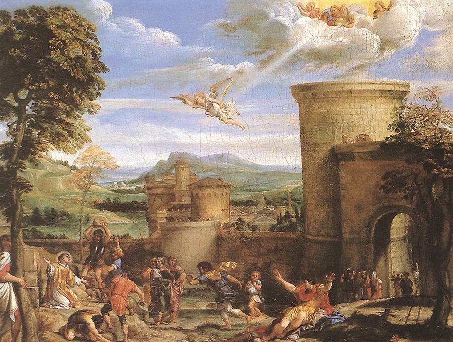 Szent István mártíromsága alkotó: Annibale Carracci