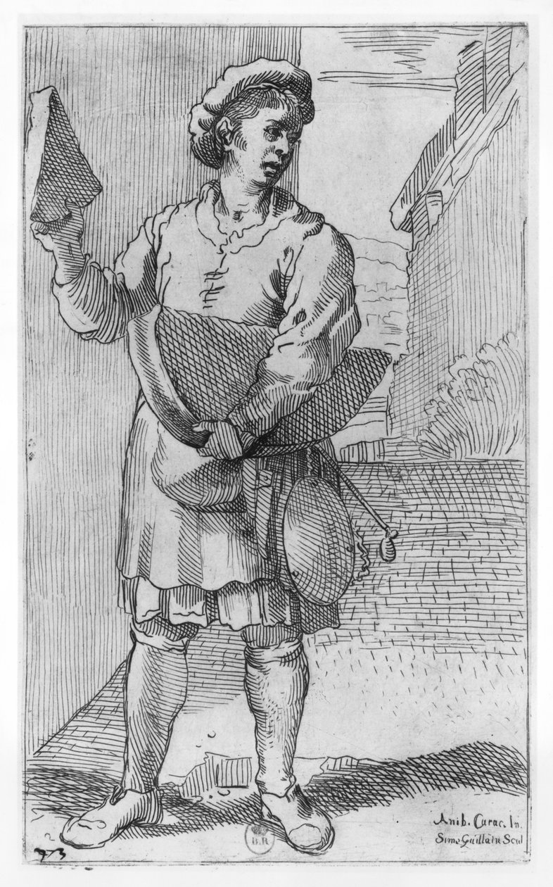 A parmezán sajt eladó alkotó: Annibale Carracci