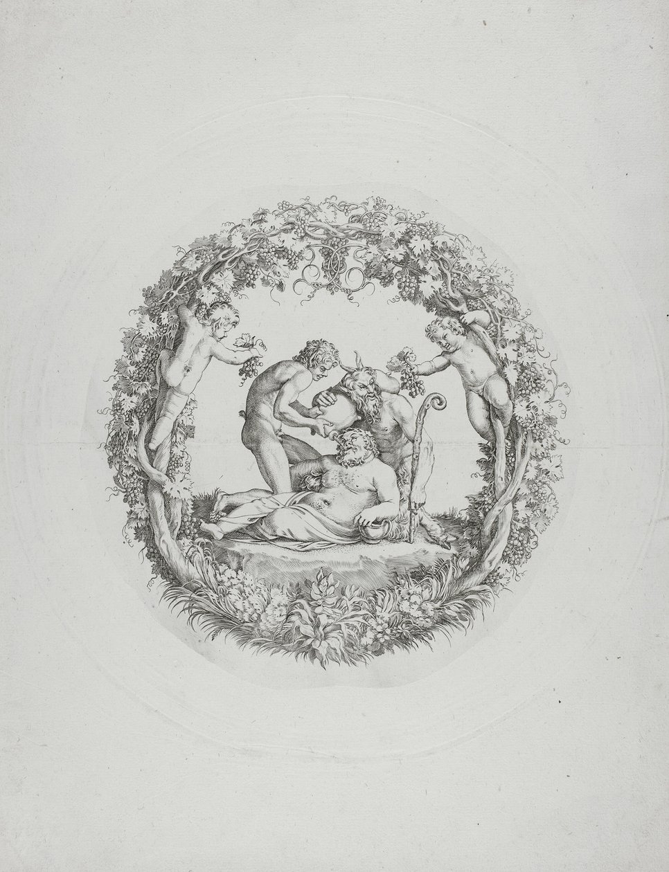 Részeg Silenus (a "Tazza Farnese") alkotó: Annibale Carracci