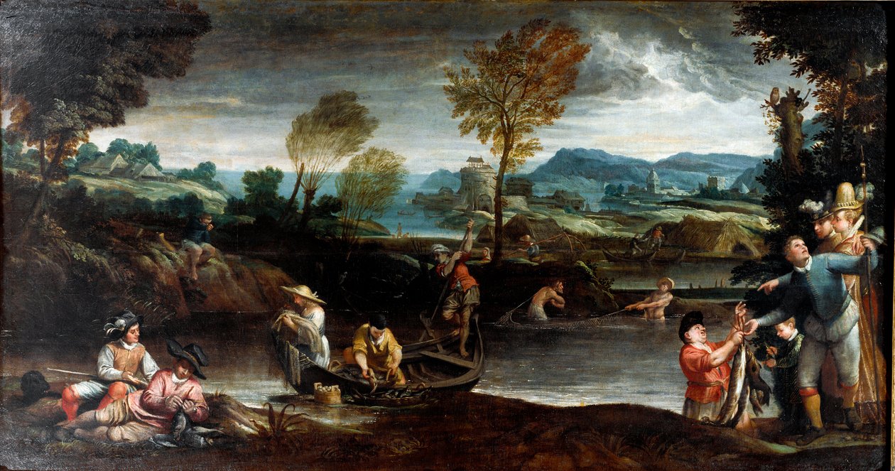 Halászat alkotó: Annibale Carracci