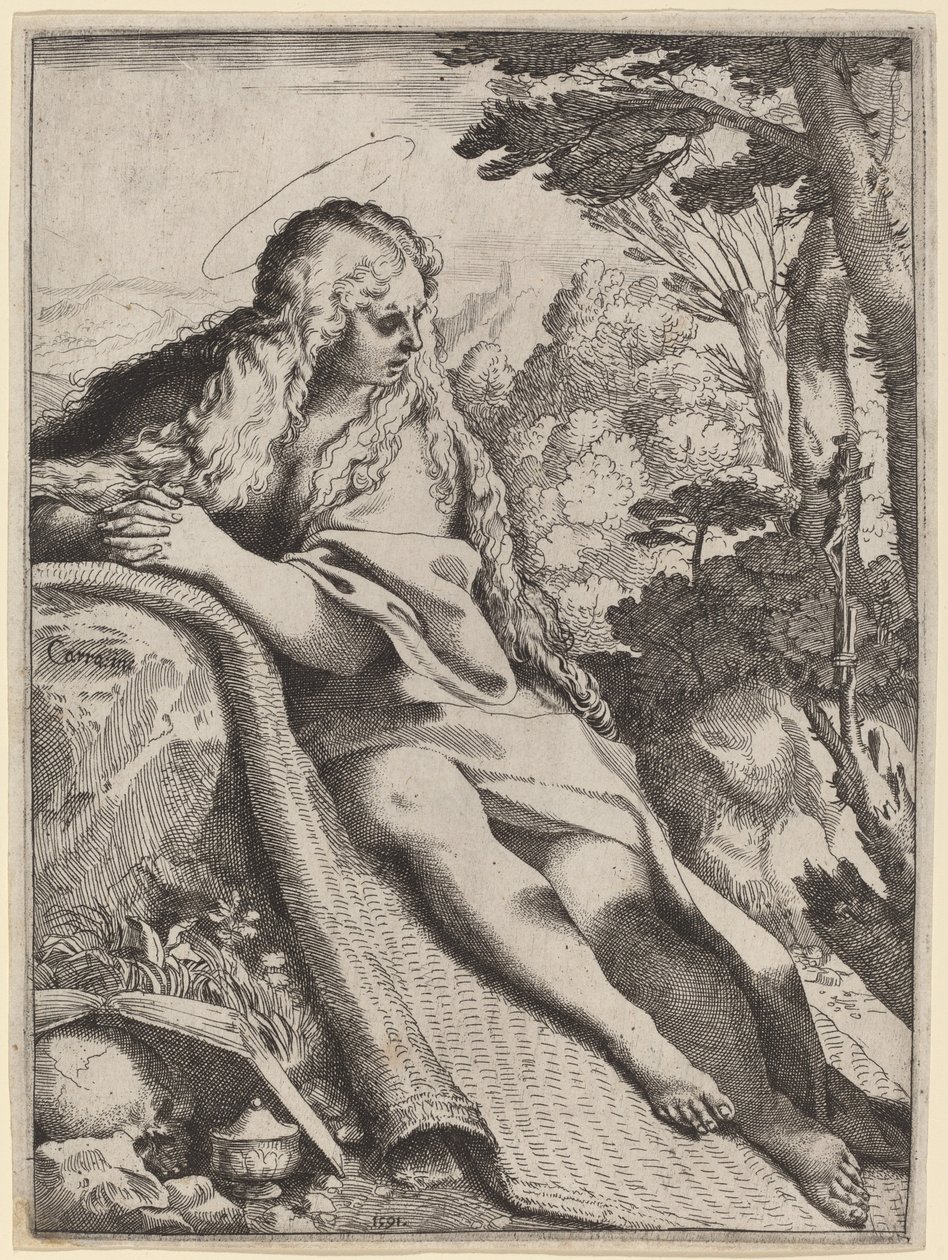 Mária Magdolna a vadonban alkotó: Annibale Carracci