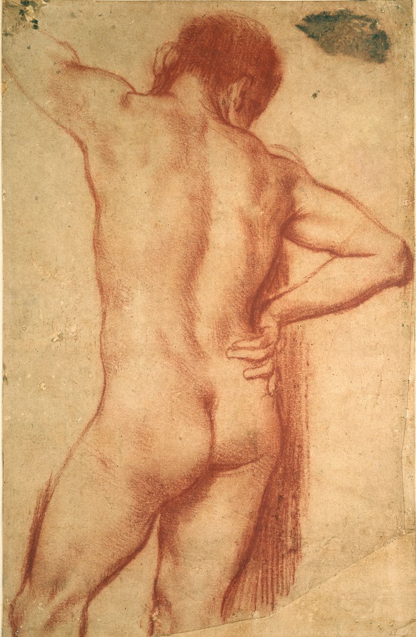 Tanulmány egy meztelen férfiról, 17. század alkotó: Annibale Carracci