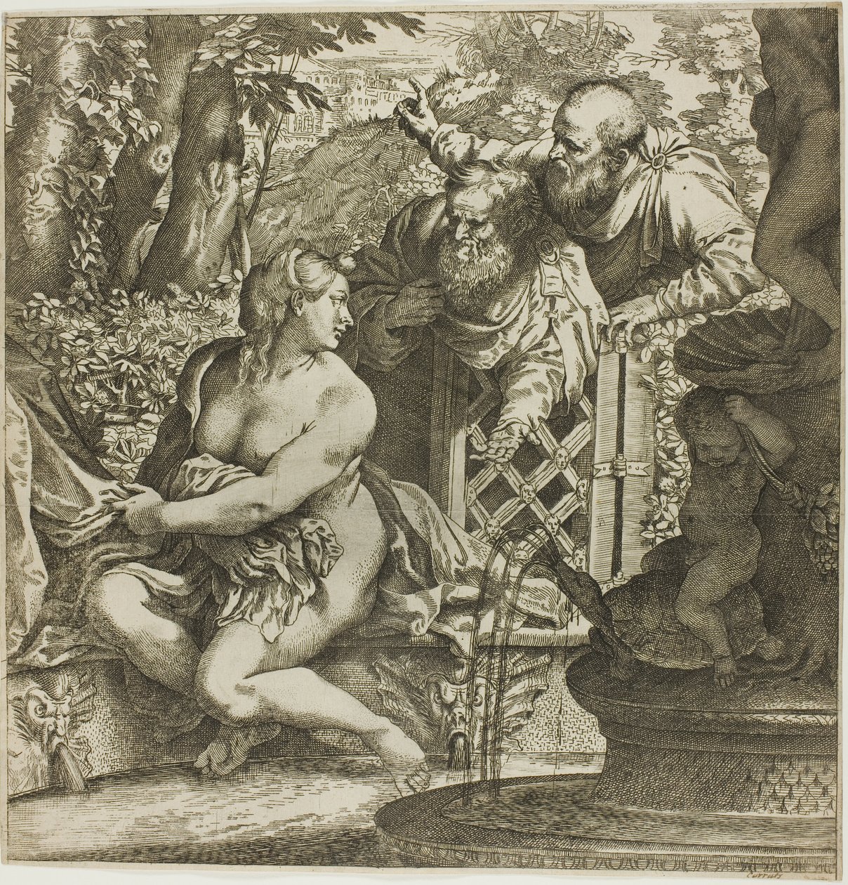 Susanna és a vének alkotó: Annibale Carracci