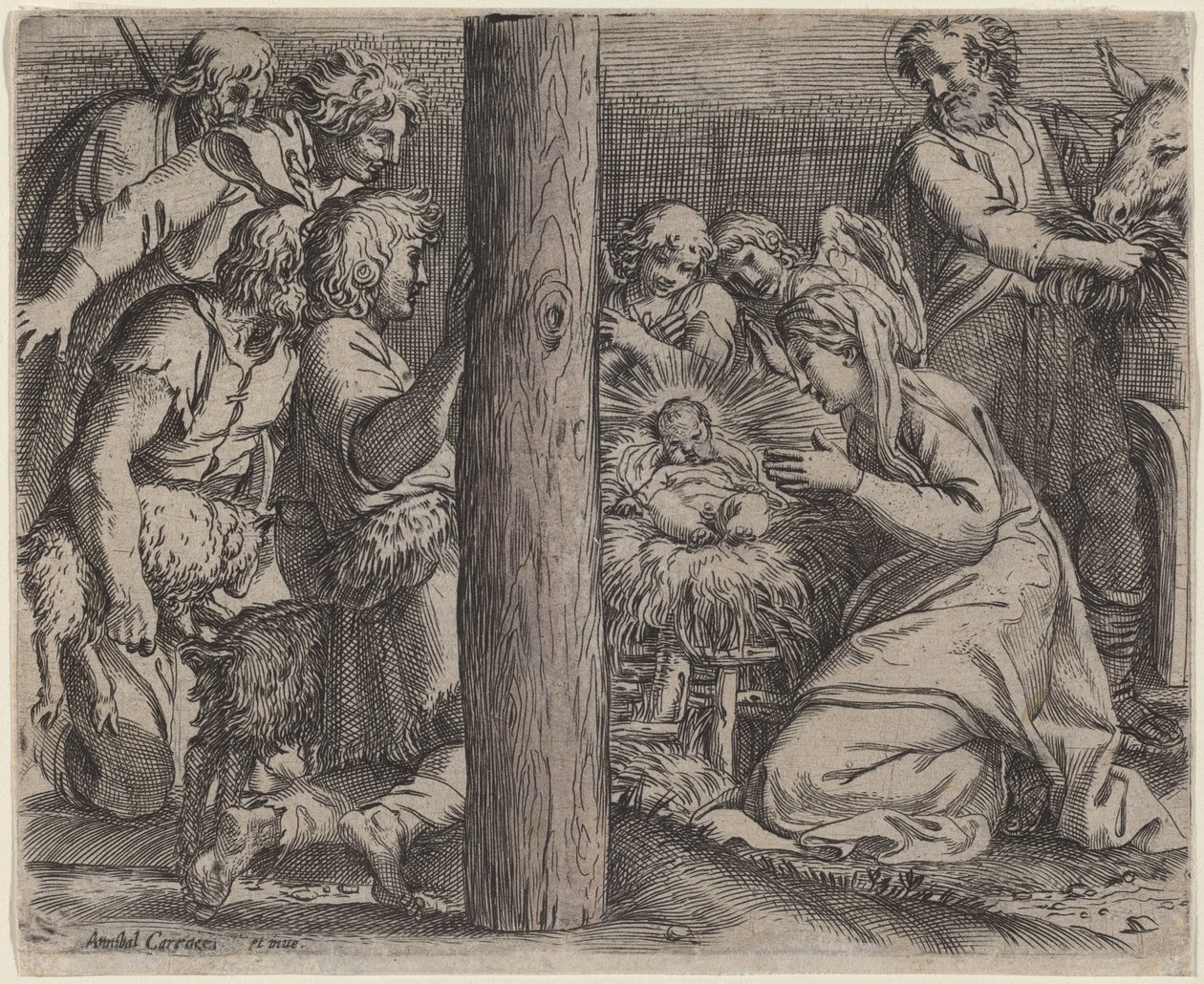 A Pásztorok imádata alkotó: Annibale Carracci