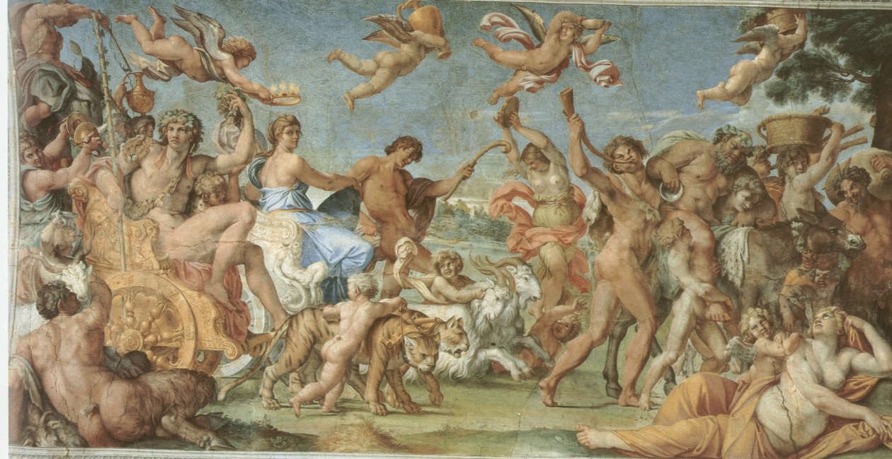 Bacchus és Ariadné diadala alkotó: Annibale Carracci
