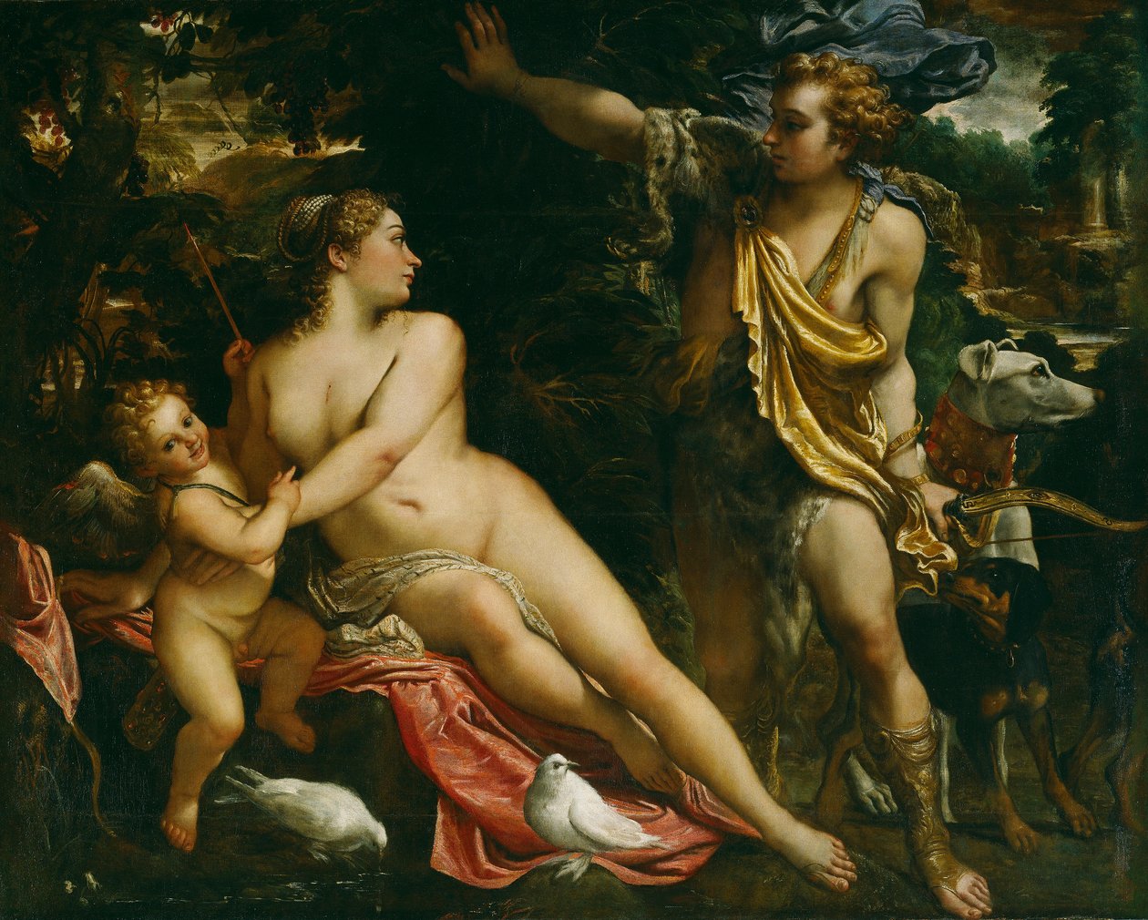Vénusz, Adonisz és Ámor alkotó: Annibale Carracci