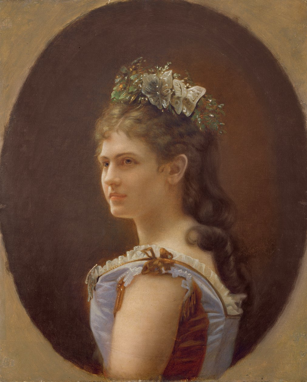 Katharina Schratt, Ferenc József osztrák császár szeretője, 1880 alkotó: Unbekannt Unbekannt