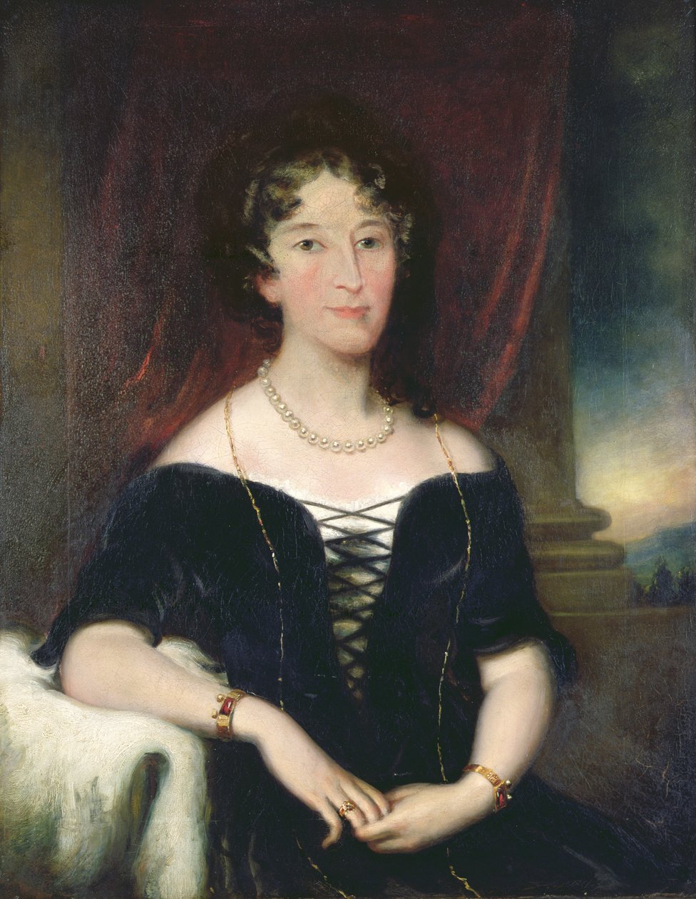 Elizabeth (1766-1850), John Macarthur, az ausztrál gyapjúipar társalapítójának felesége portréja, 1820 körül. alkotó: Unbekannt Unbekannt