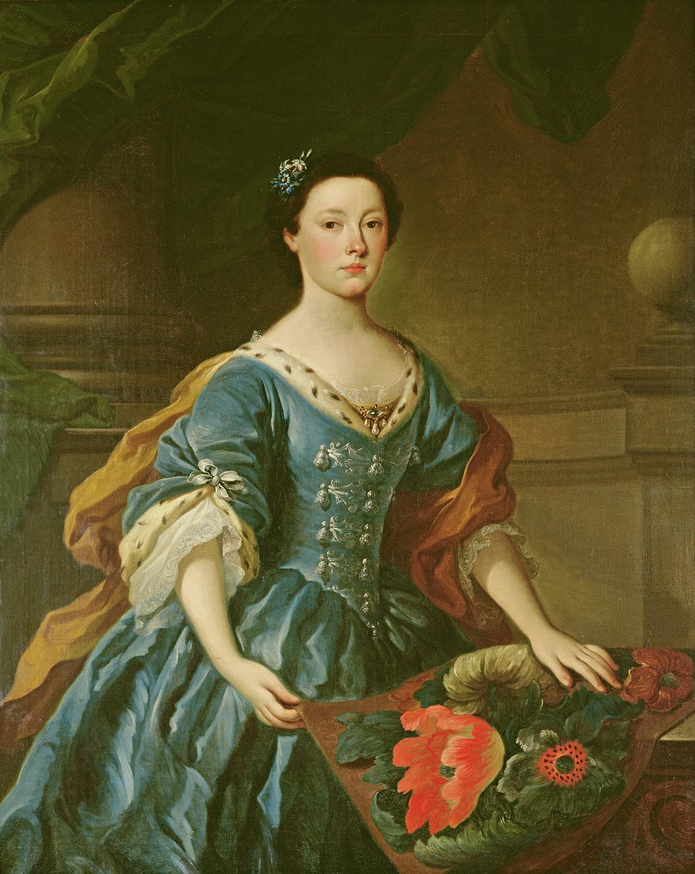Jane Allgood portréja, 1745-50 körül alkotó: Unbekannt Unbekannt