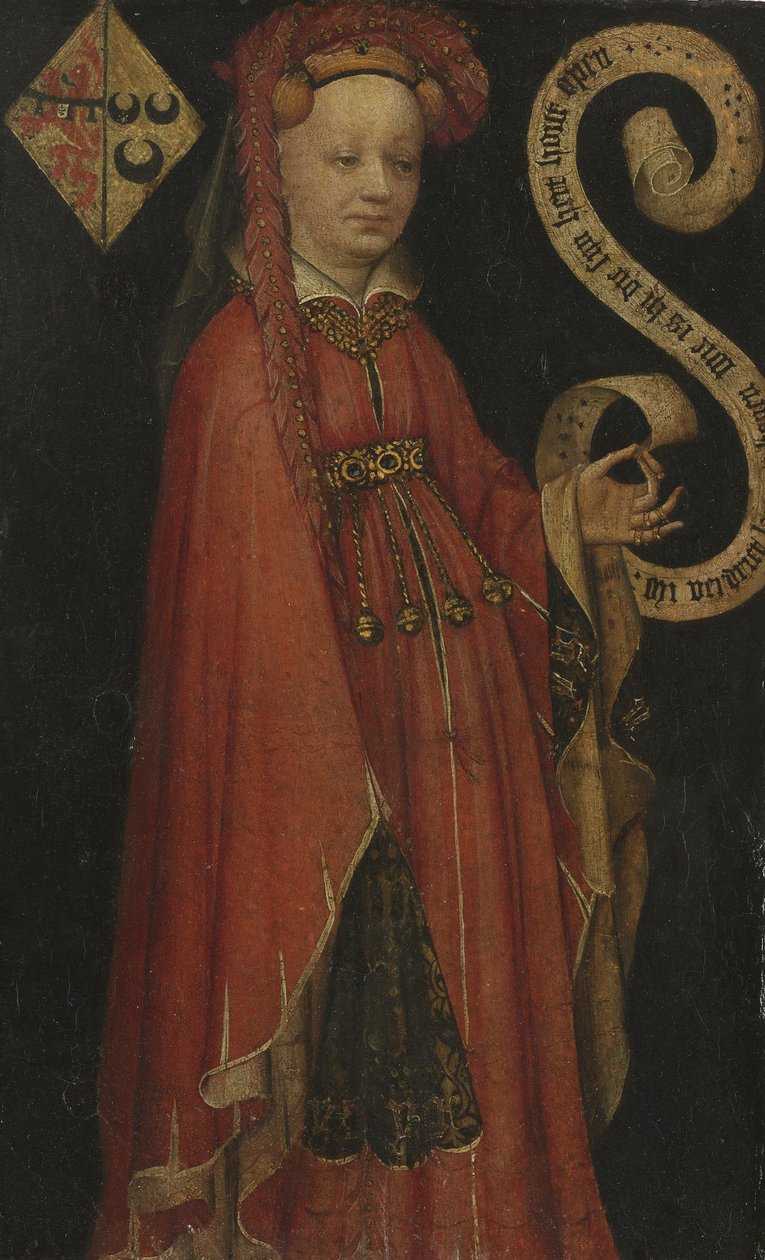Lysbeth van Duvenvoorde portréja, 1430 körül (olaj, pergamen) alkotó: Unbekannt Unbekannt