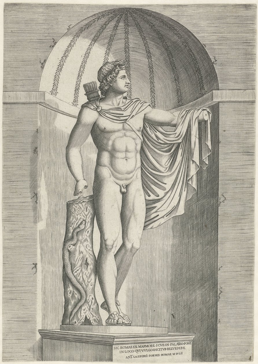 Klasszikus szobor Apollo Belvedere fülkében alkotó: Anonymous