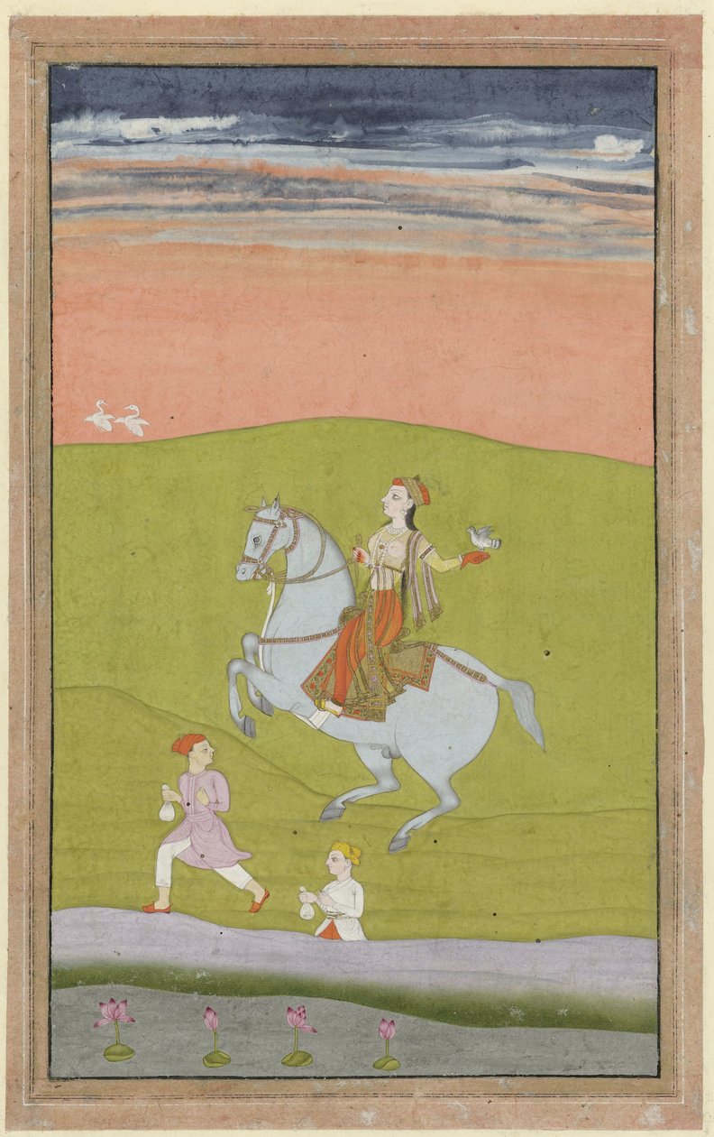 Chand Bibi királynő lóháton alkotó: Anonymous